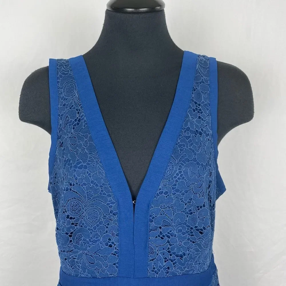 Free People Blue Lace Eyelet Mini A-Line Dress - Women’s‎ M
